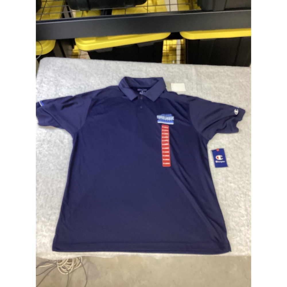 Champion Mens Spelman Jaguars Polo Shirt Navy Blue XL AH6597 Performance SS NWT